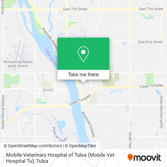 Mapa de Mobile Veterinary Hospital of Tulsa (Mobile Vet Hospital Tu)