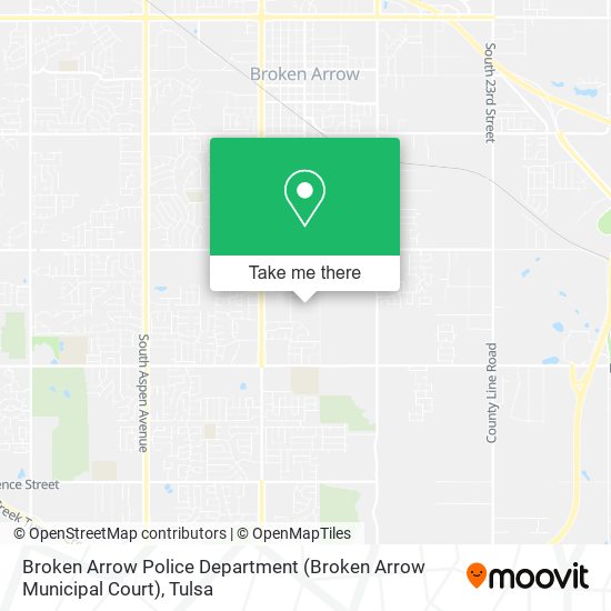 Broken Arrow Police Department (Broken Arrow Municipal Court) map
