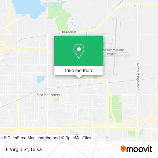 E Virgin St map