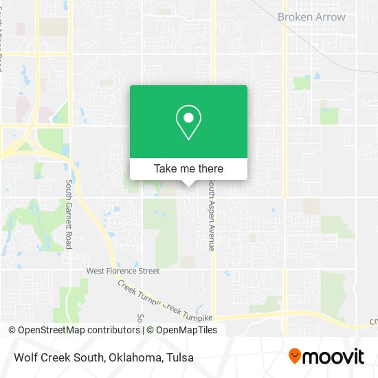 Wolf Creek South, Oklahoma map