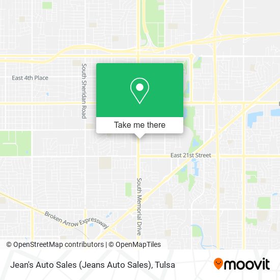 Jean's Auto Sales (Jeans Auto Sales) map