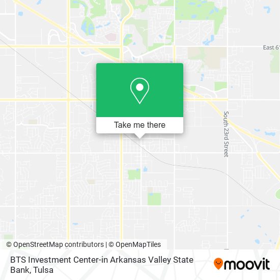 Mapa de BTS Investment Center-in Arkansas Valley State Bank