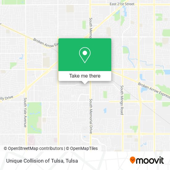 Mapa de Unique Collision of Tulsa
