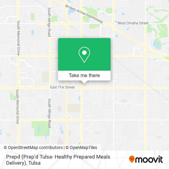 Mapa de Prepd (Prep'd Tulsa- Healthy Prepared Meals Delivery)