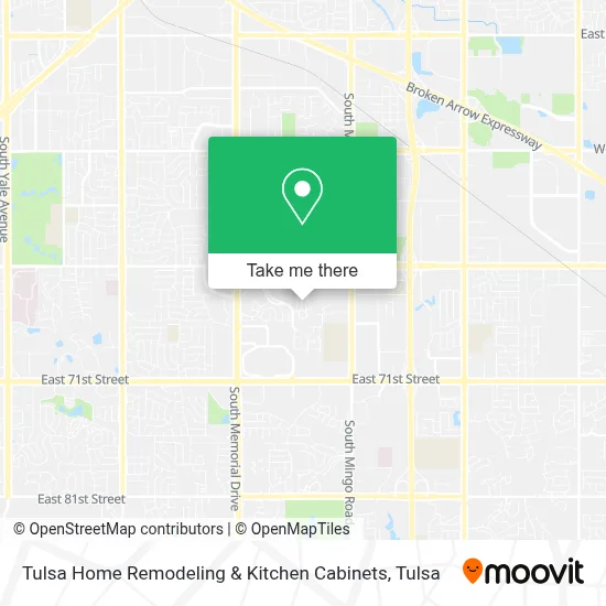 Tulsa Home Remodeling & Kitchen Cabinets map