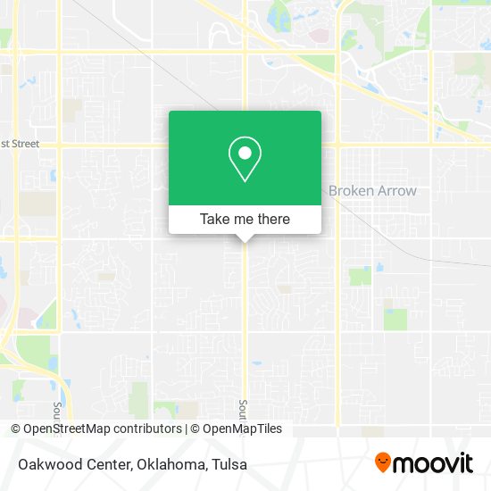 Oakwood Center, Oklahoma map