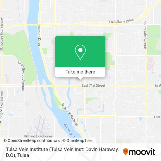 Mapa de Tulsa Vein Institute (Tulsa Vein Inst: Davin Haraway, D.O)