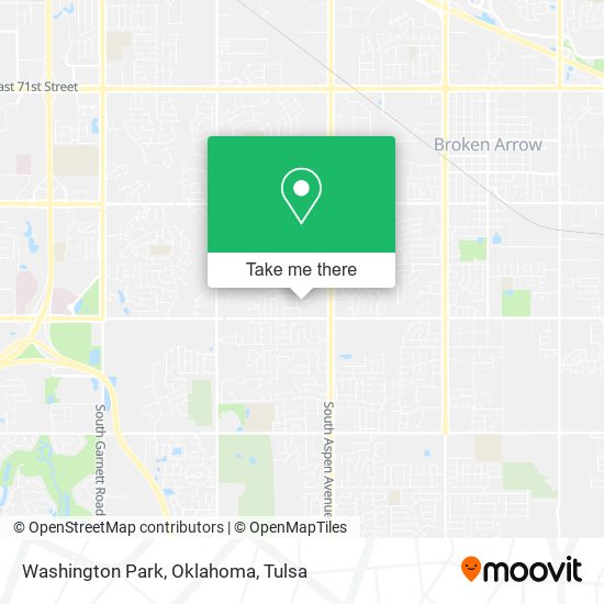Mapa de Washington Park, Oklahoma