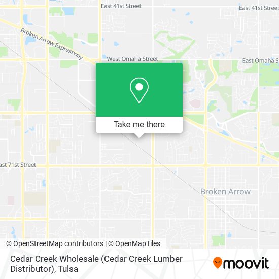 Cedar Creek Wholesale (Cedar Creek Lumber Distributor) map