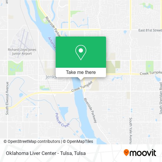 Oklahoma Liver Center - Tulsa map