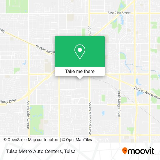 Tulsa Metro Auto Centers map