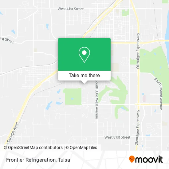 Frontier Refrigeration map