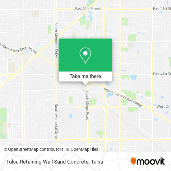 Tulsa Retaining Wall Sand Concrete map