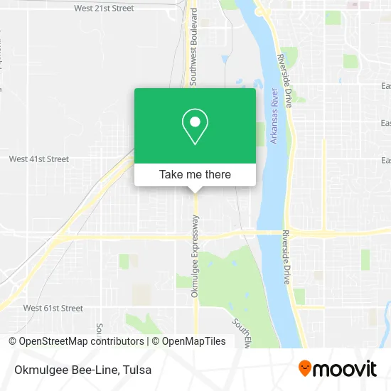 Okmulgee Bee-Line map