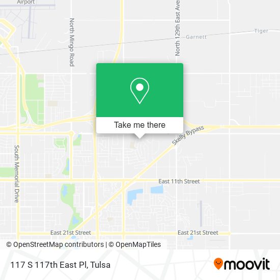 Mapa de 117 S 117th East Pl