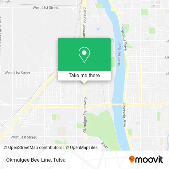 Okmulgee Bee-Line map