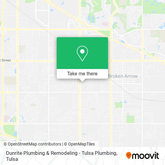 Mapa de Dunrite Plumbing & Remodeling - Tulsa Plumbing