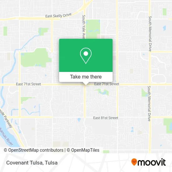 Covenant Tulsa map