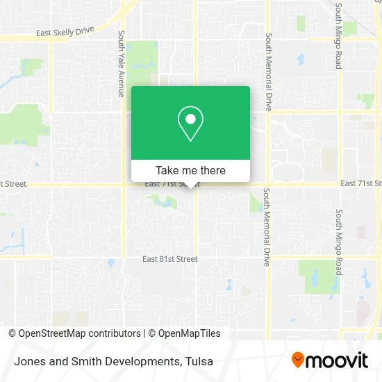 Jones and Smith Developments map