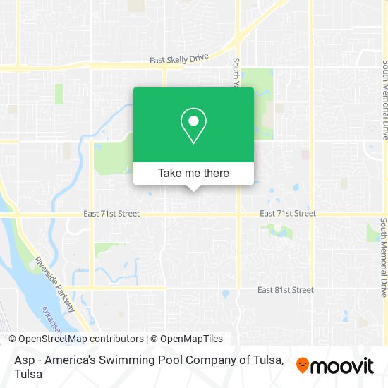 Asp - America's Swimming Pool Company of Tulsa map