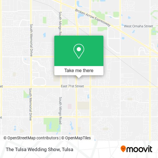 The Tulsa Wedding Show map