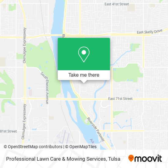 Mapa de Professional Lawn Care & Mowing Services
