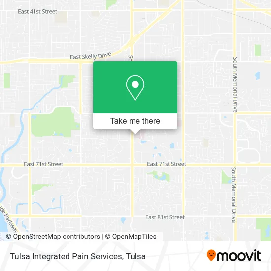 Tulsa Integrated Pain Services map