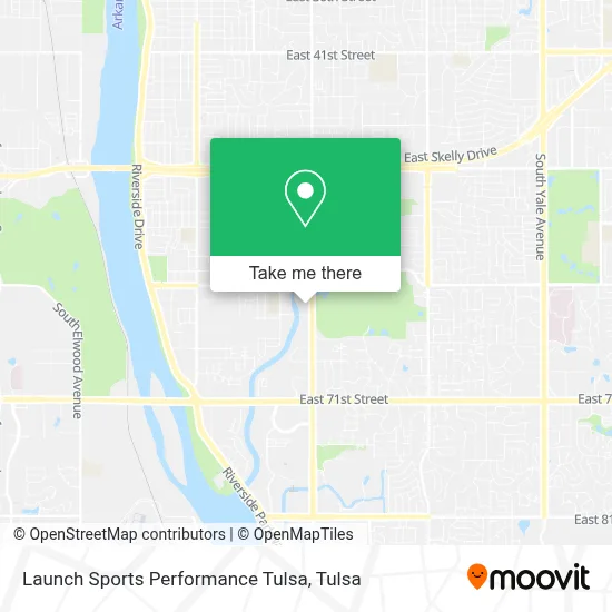 Launch Sports Performance Tulsa map