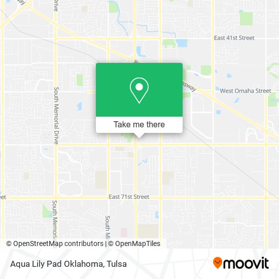 Aqua Lily Pad Oklahoma map