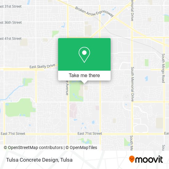 Tulsa Concrete Design map