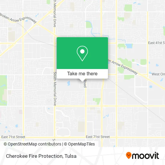 Cherokee Fire Protection map