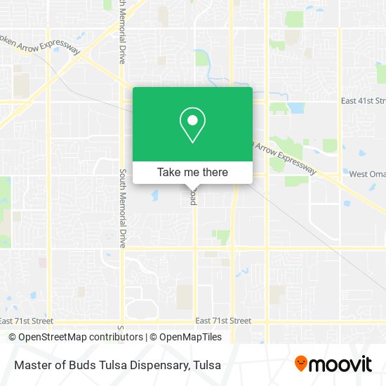 Mapa de Master of Buds Tulsa Dispensary