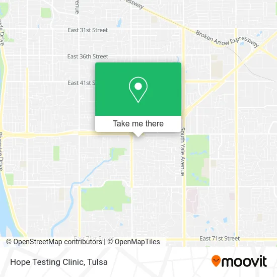 Hope Testing Clinic map