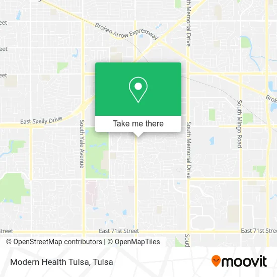 Modern Health Tulsa map
