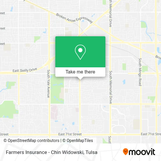 Farmers Insurance - Chin Widowski map