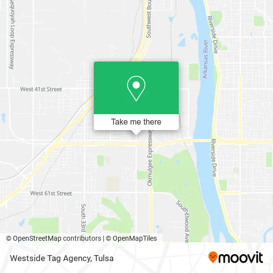 Westside Tag Agency map