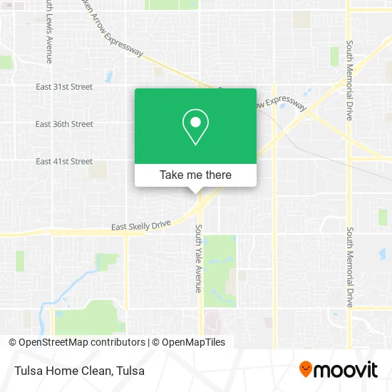 Tulsa Home Clean map