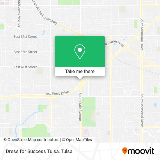 Mapa de Dress for Success Tulsa