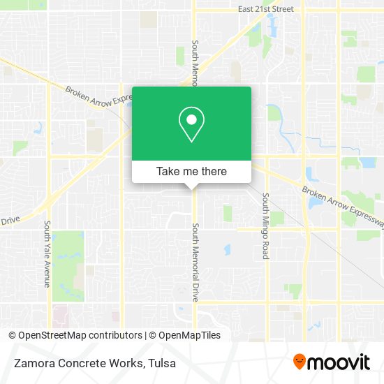 Zamora Concrete Works map