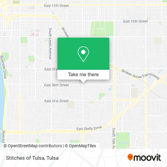 Stitches of Tulsa map