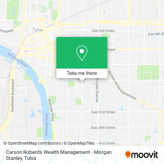 Mapa de Carson Roberds Wealth Management - Morgan Stanley
