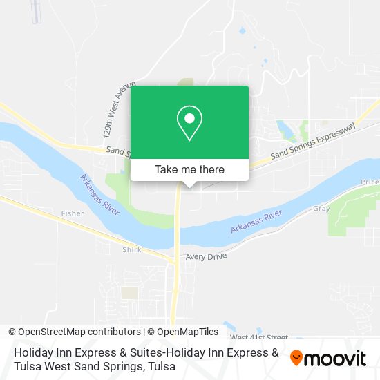 Mapa de Holiday Inn Express & Suites-Holiday Inn Express & Tulsa West Sand Springs