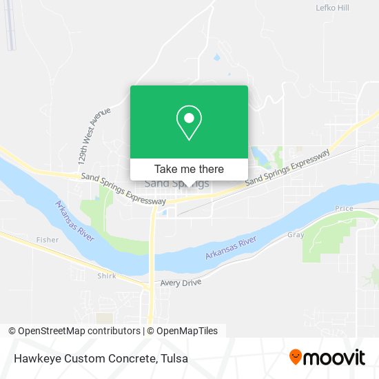 Mapa de Hawkeye Custom Concrete