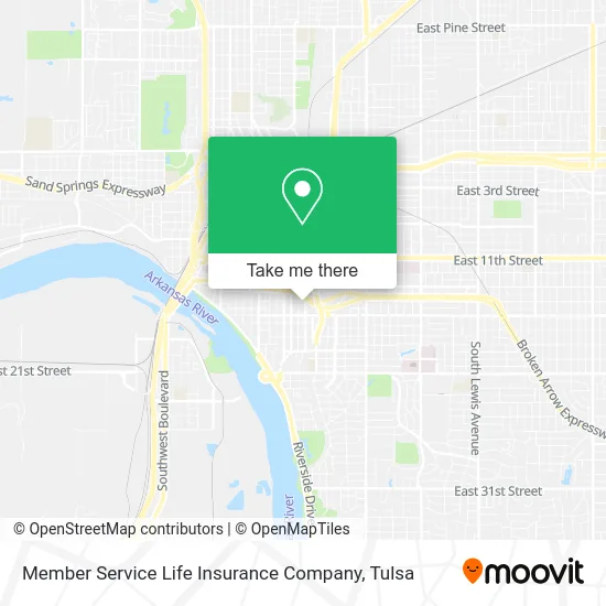 Member Service Life Insurance Company map