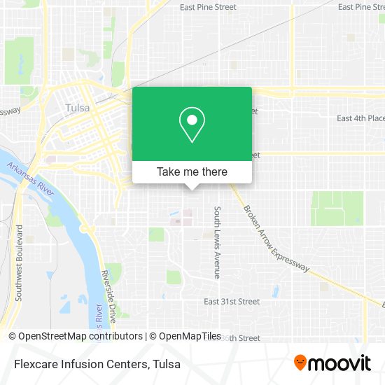 Flexcare Infusion Centers map