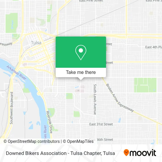 Downed Bikers Association - Tulsa Chapter map