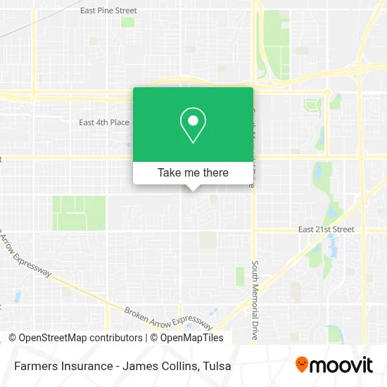 Farmers Insurance - James Collins map