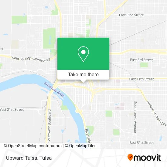 Upward Tulsa map