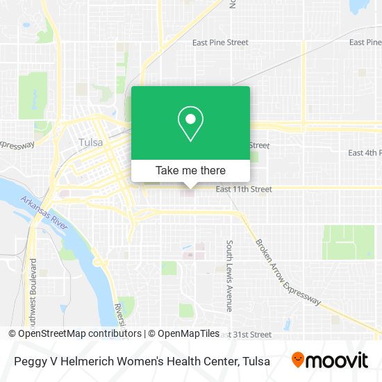 Peggy V Helmerich Women's Health Center map