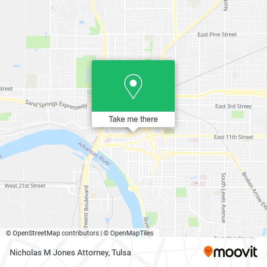 Nicholas M Jones Attorney map